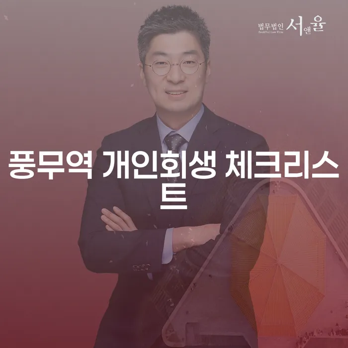 풍무역 개인회생 체크리스트